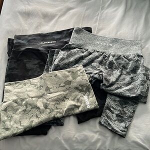 Bundle of workout leggings and shorts